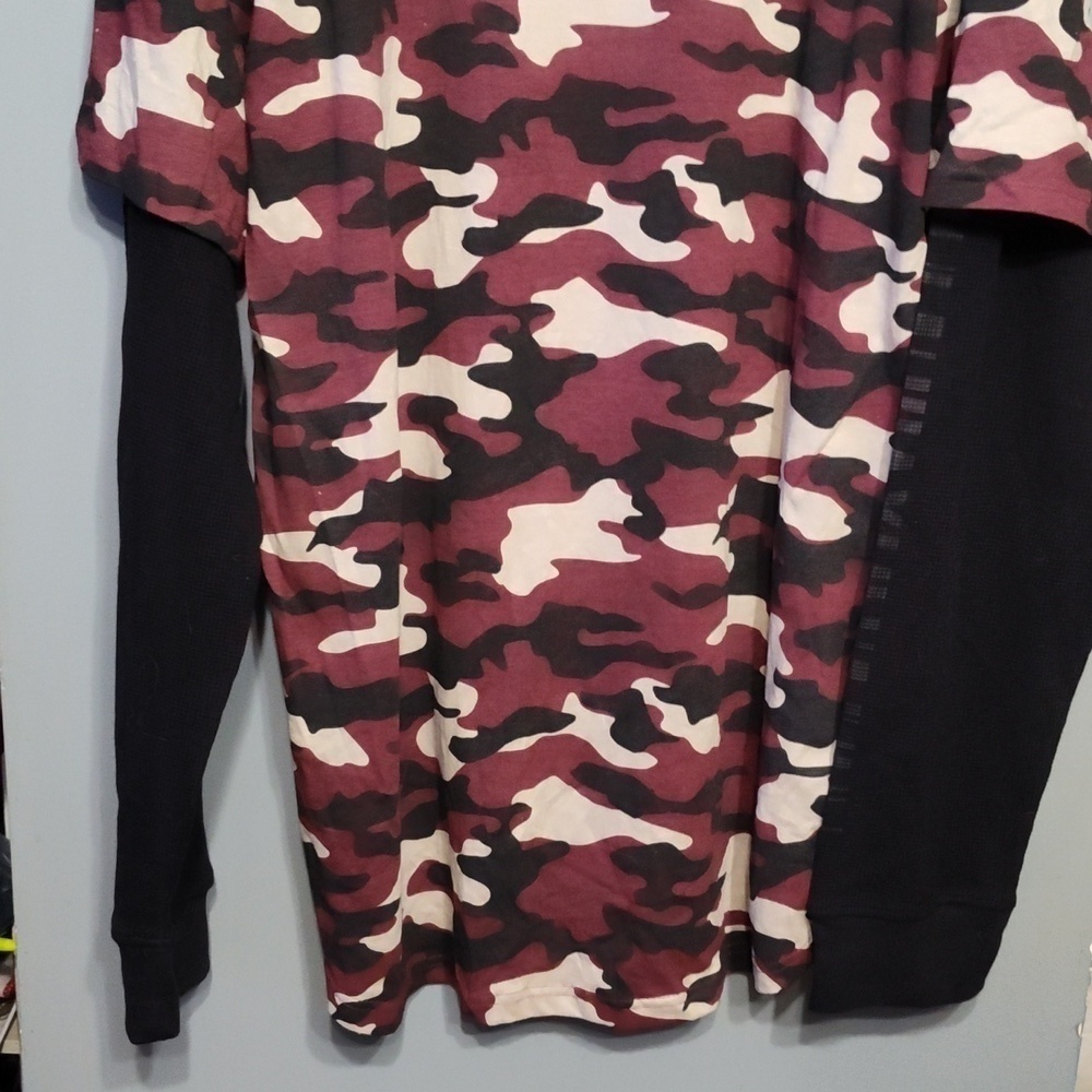 WESTY MEN'S CAMO THERMAL MULTICOLOR COTTON LONG SLEEVE SHIRT SIZE XL - Picture 4 of 9